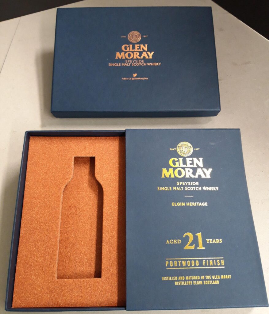 Glen Moray whisky box