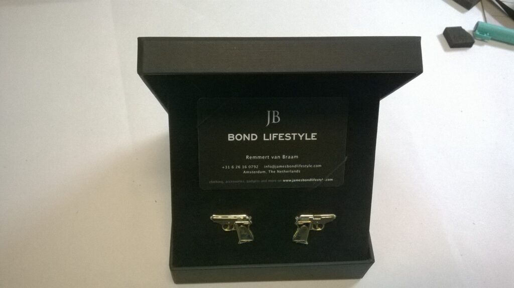 James Bond Cufflink presentation box
